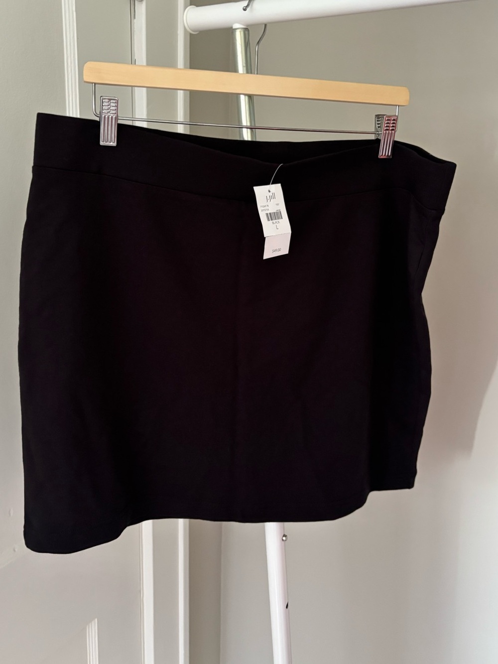 NWT J Jill | Pure Jill Spandex Waist Mini Pima Skirt | Stretch Fitted Skirt Sz L
